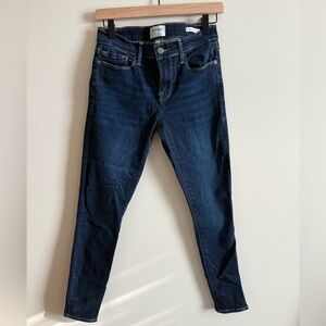 Frame Denim Blue Skinny Crop Jeans